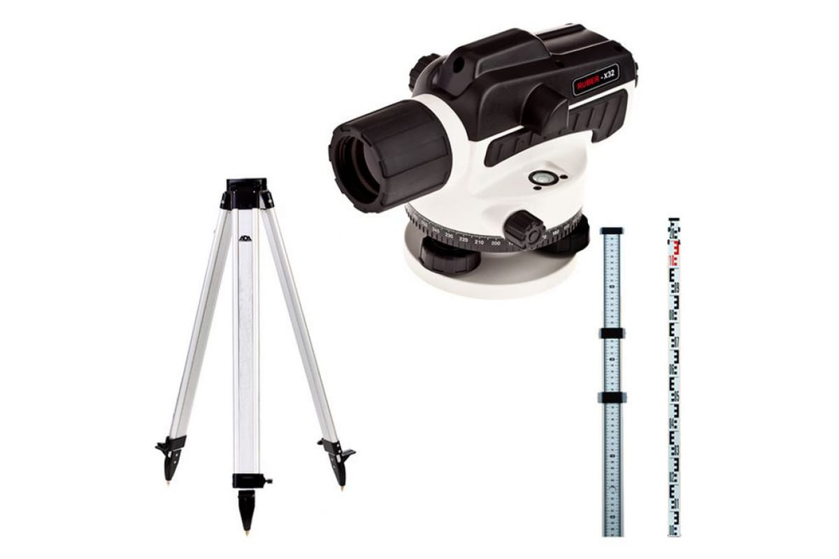 Оптический нивелир ADA instruments RUBER-Х32   Staff 3   Light S  А00201_К  со штативом