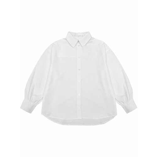 Блуза LETTY, размер 128, белый кружевная блузка поло и топ mek 191midf001 белый 128
