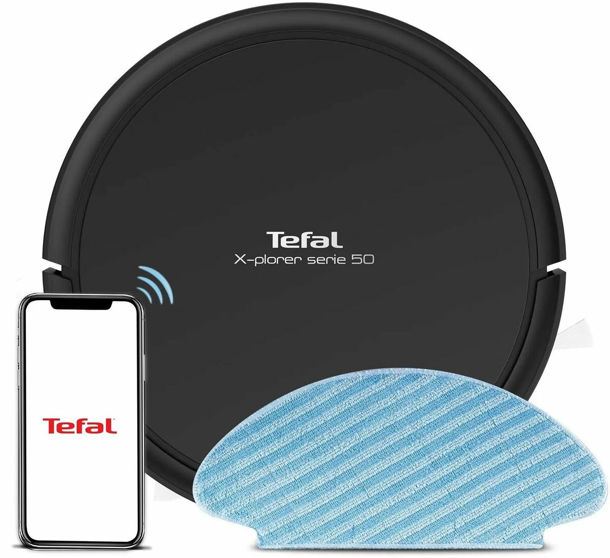 Робот-пылесос Tefal RG7365WH, 30Вт, черный [2211401010]