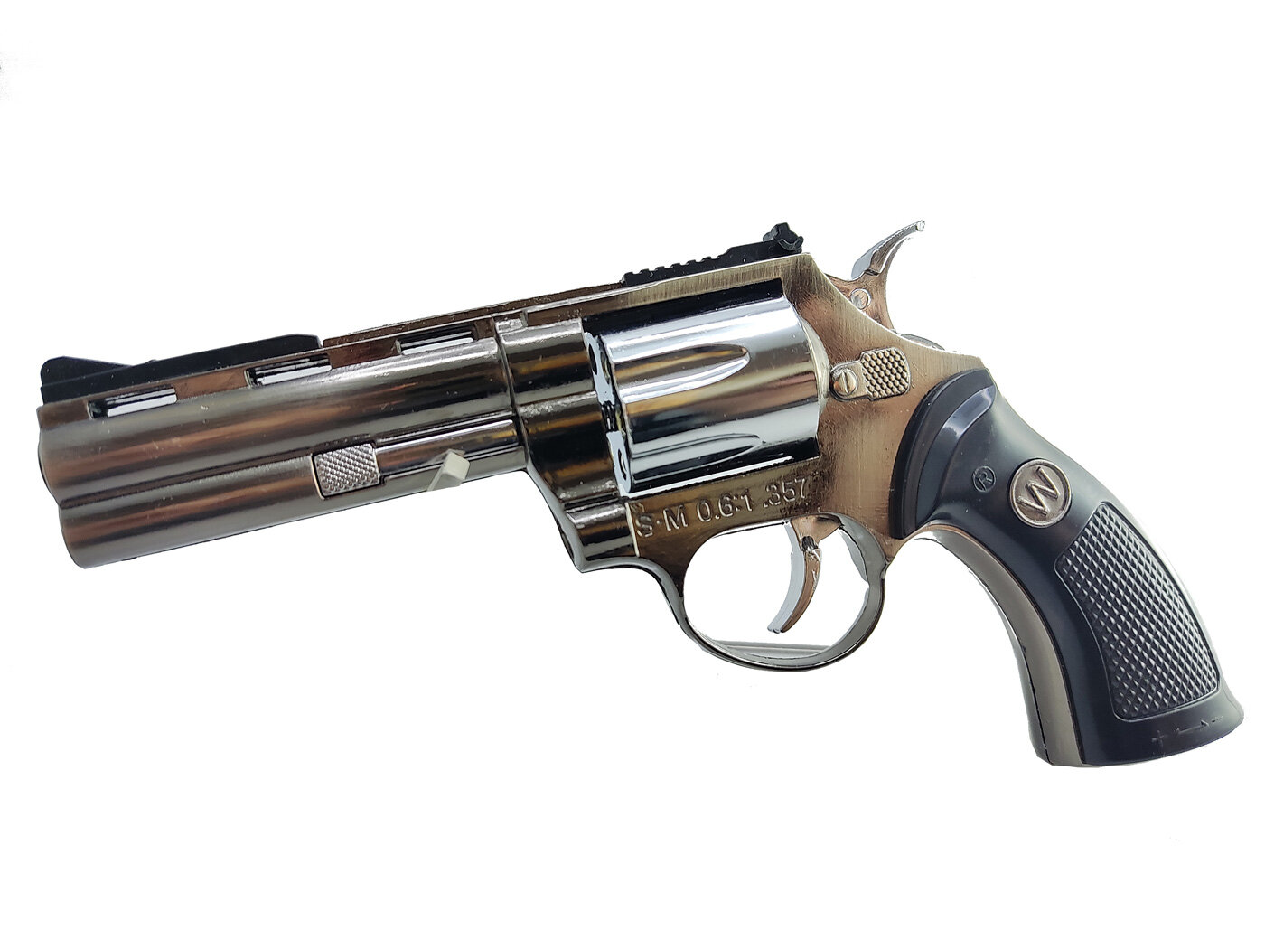 Зажигалка пистолет револьвер Colt Python компакт - фотография № 2