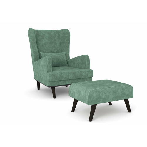 Комплект кресло и пуф Оскар Crash menthol 29 17790₽