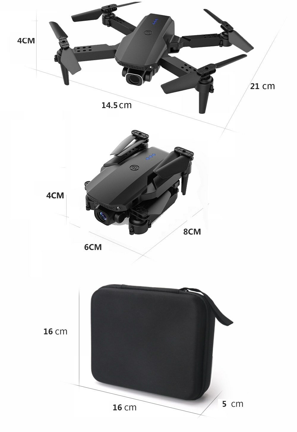 Квадрокоптер Mini Dron-907/5 Wi-Fi с двумя камерами на радиоуправлении