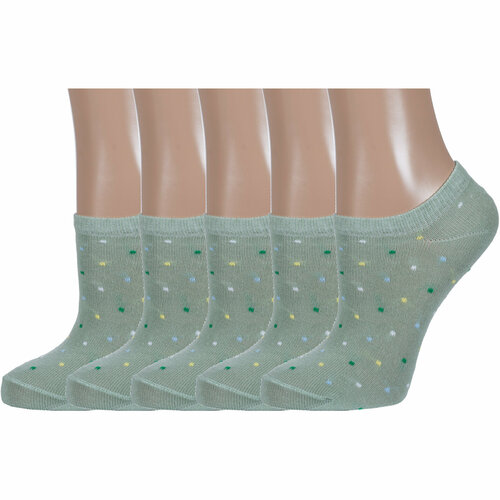 фото Носки борисоглебский трикотаж 5 пар, размер 22-24, зеленый