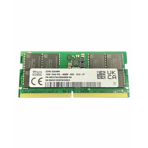Оперативная память 16Gb DDR5 4800MHz Hynix Original SO-DIMM HMCG78AEBSA095N 765000₽