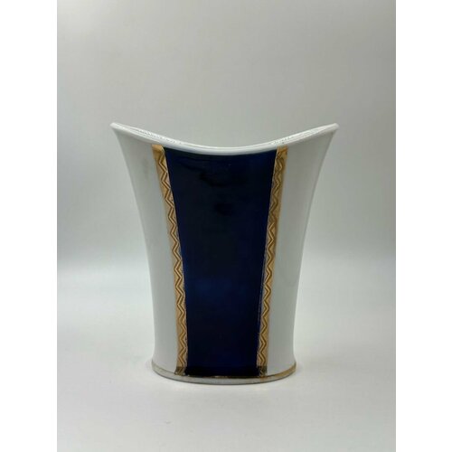 Фарфоровая Ваза Кобальт Позолота Высота 15 см ЛФЗ СССР