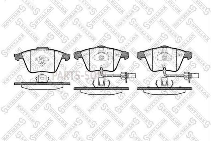 STELLOX 002003SX 002 003-SX_=FDB1629 ! колодки дисковые п.\ Audi A4 all/A6 4.2 quattro 04>