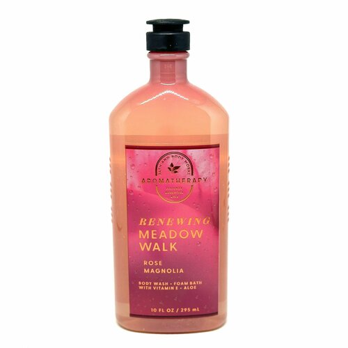 Bath and Body Works увлажняющий гель для душа + пена для ванн Ароматерапия ROSE+ MAGNOLIA(295 мл) bath and body works увлажняющий гель для душа пена для ванн ароматерапия relaxing midnight sky 295 мл