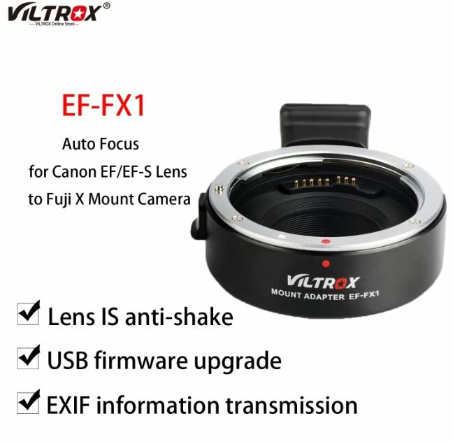 Кольцо-адаптер VILTROX EF-FX1 для объектива USM Canon EF/EF-S