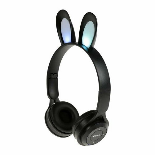 Наушники беспроводные Y08R накладные детские BT 51 подсветка 400 мАч чёрные 105000₽