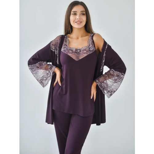 Комплект Текстильный Край, размер 44, бордовый