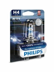 Галогенная лампа Philips H4 (60/55W 12V) RacingVision GT200 1 шт