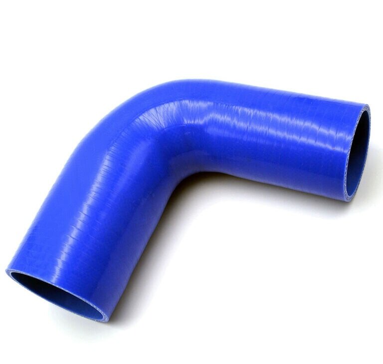 фото Патрубок силиконовый угловой с переходом 60х70 мм 150х150 мм 90 гр