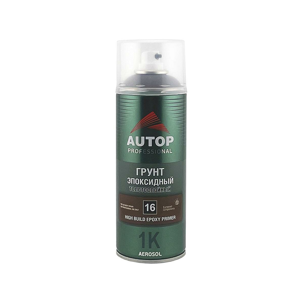 AUTOP 16 High Build Epoxy Primer 1K ATP-A07233 Грунт эпоксидный толстослойный автомобильный (серый) аэрозоль 520 мл.