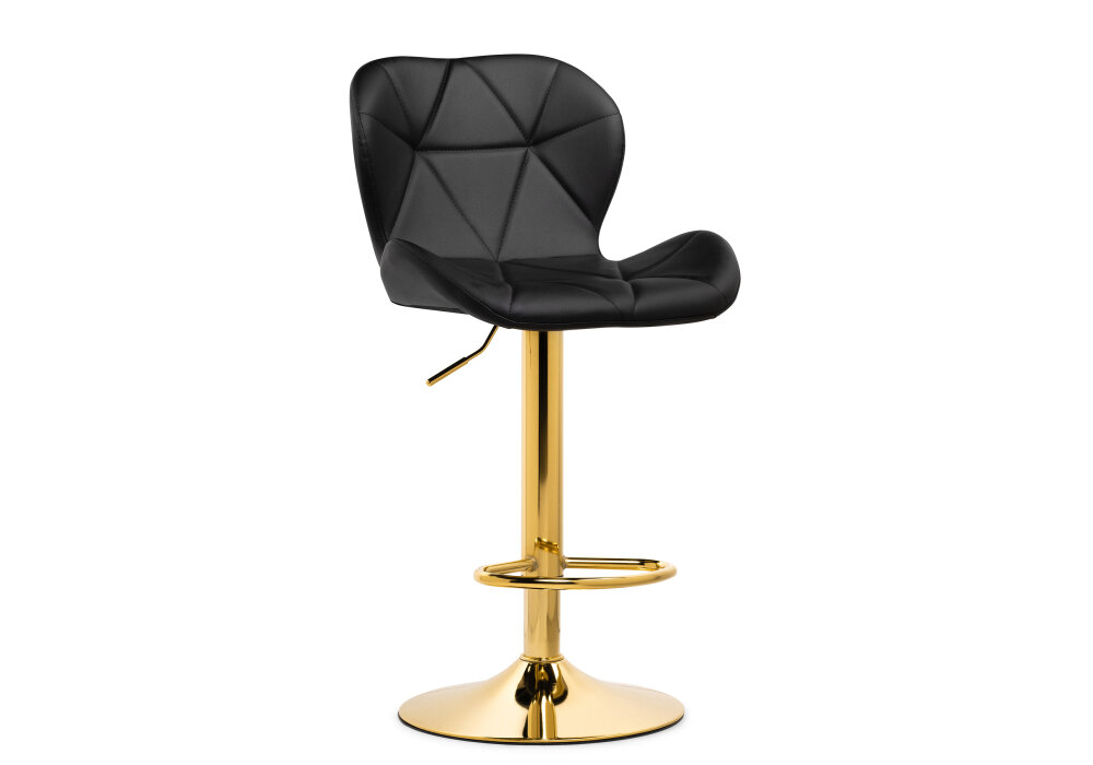 Барный стул Woodville Trio black/gold Размеры: Высота 870мм Глубина 500мм Ширина 410мм