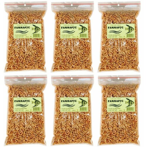 ВитаСтандарт Корм для рыб Гаммарус, 250мл, 6 шт