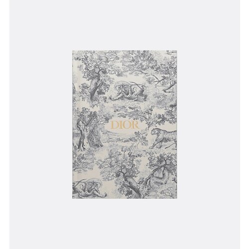 Блокнот - ежедневник Christian Dior подарочный - цвет серый (Мотив Toile de Jouy)