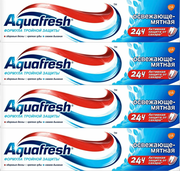 Зубная паста Aquafresh Освежающе мятная, 100 мл х 4 шт