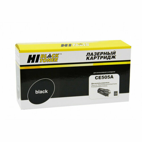 Картридж Hi-Black (HB-CE505A) для HP LJ P2055/P2035/Canon №719, 2,3K картридж colouring cg ce505a 719 для hp lj p2030 p2035 p2050 p2055 p2055d p2055dn canon lbp 6300dn 6650dn mf5840dn 5880dn mf5940 2300стр