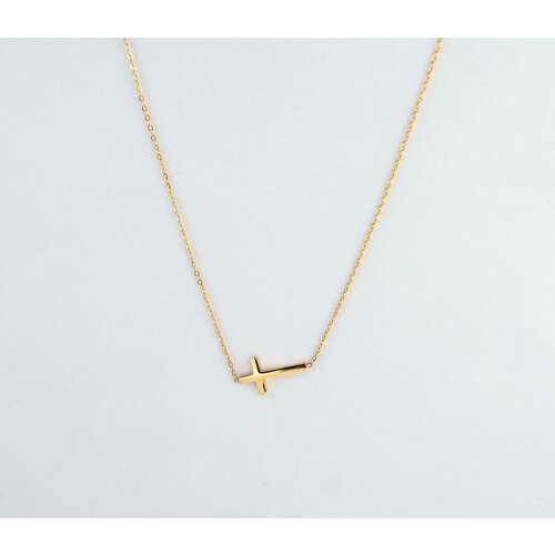 Крестик Miniature, золотистый