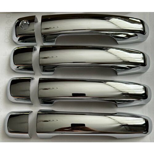 Хромированные накладки наружных ручек дверей для Тойота Лэнд Круйзер Прадо 150