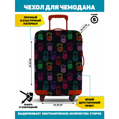 фото Чехол для чемодана homepick, 40 л, размер s, черный