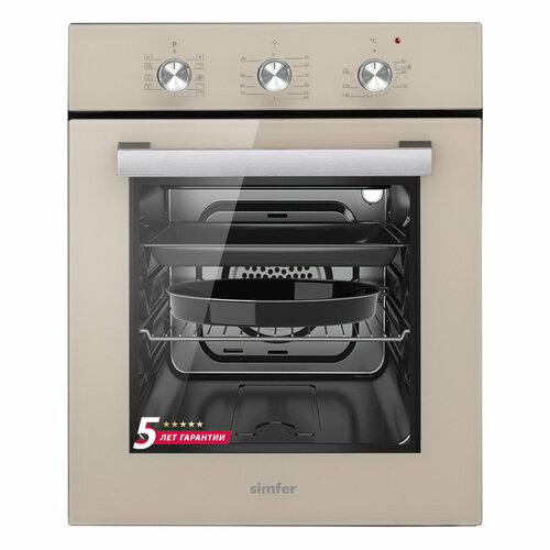 Электрический духовой шкаф Simfer B4EJ19070 9 режимов работы конвекция гриль 21721₽