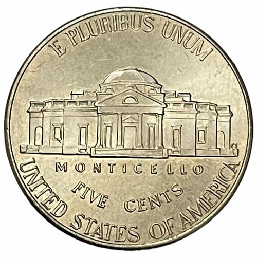 США 5 центов 2021 г. (Nickel, Джефферсон) (D)