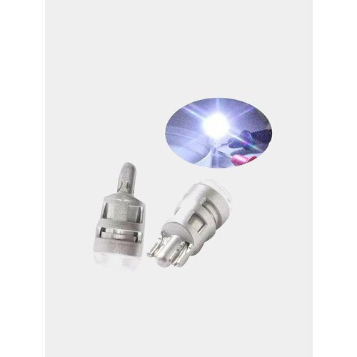 Светодиодные Габаритные LED лампы W5W T10 Лампочки габаритыогоньсалонподсветкафонари Количество 2 шт Цвет Белый 599₽