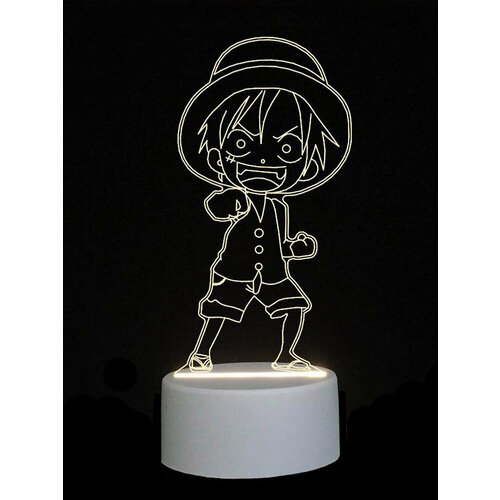 Светильник ночник 3D светодиодный LED подарок на новый год Цвет Пудровый 999₽