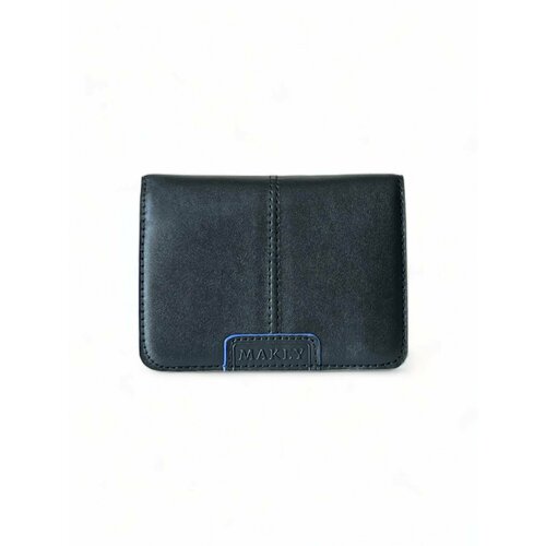 фото Кошелек макей 142-07-61, фактура гладкая, черный