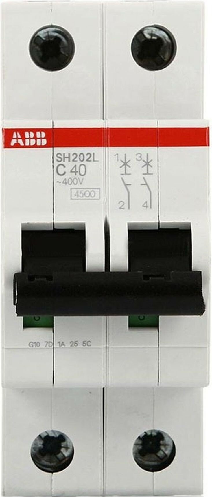 Автоматический выключатель ABB SH202L 2Р С40А 4,5кА