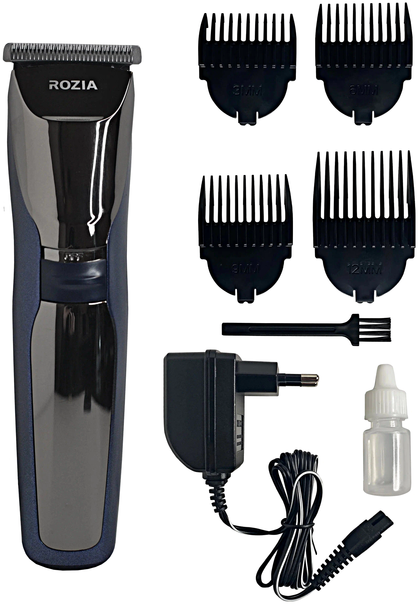 Машинка для стрижки волос Розия, Профессиональный триммер для стрижки волос, для бороды, усов, Синий