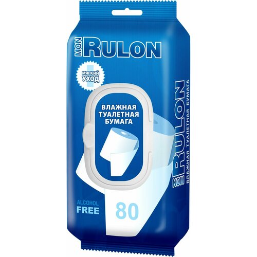 Туалетная бумага Mon Rulon влажная 80шт 600₽