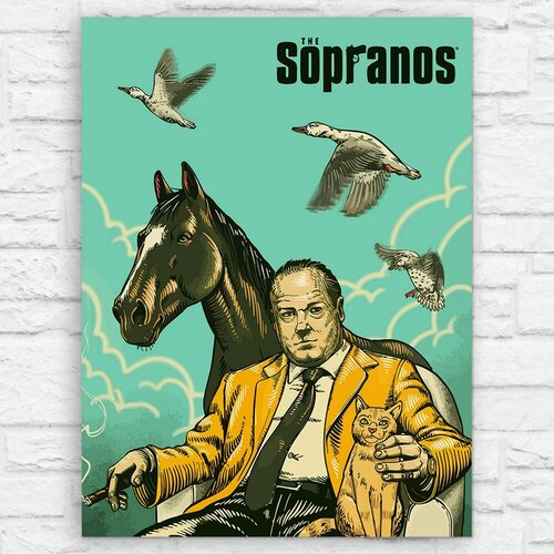 Картина по номерам на холсте сериал Сопрано (The Sopranos) - 13673 В 30x40