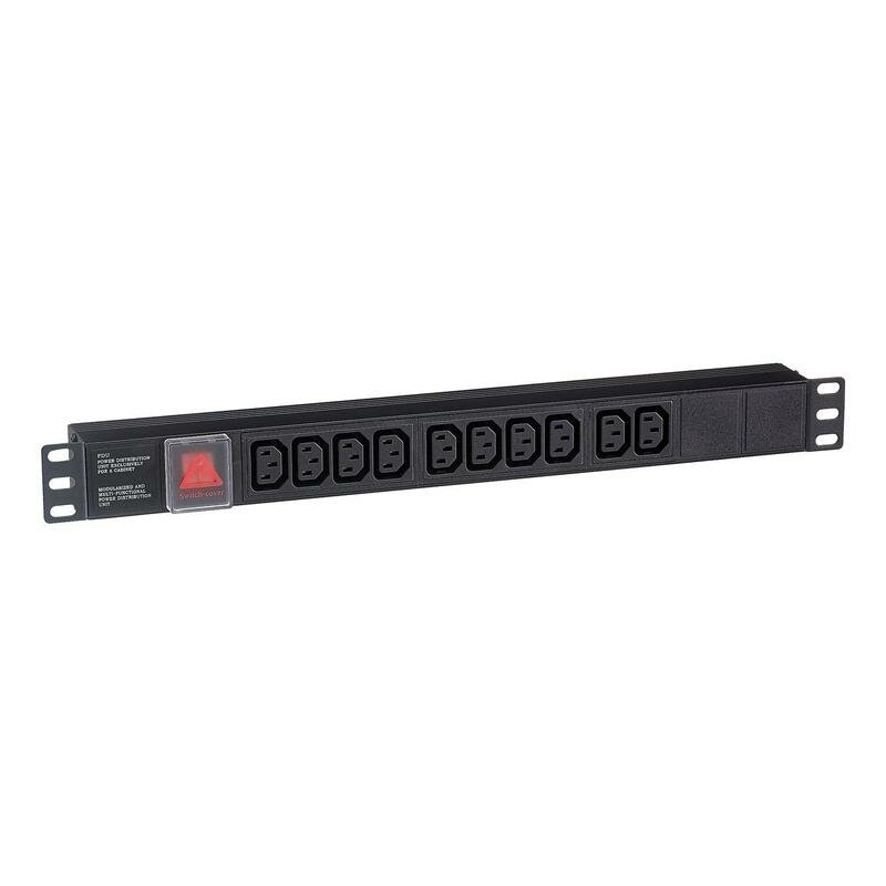 Exegate EX280859RUS Блок розеток ExeGate ServerPro PDU-19H001 Al-10С13-C14-SW, 1U, Алюм., 10 IEC 320 C13, С14 - фото №11