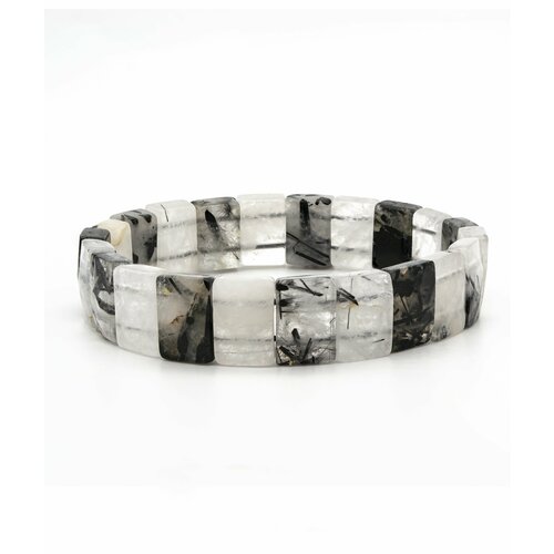 фото Браслет, размер 17.9 см, диаметр 5.7 см, белый, бесцветный страна камней