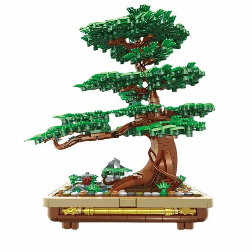 фото Конструктор bonsai tree бонсай сосна йингке 1141 деталь mikafomo