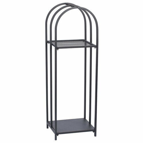 Дровница V71072 117х385х33см двухярусная чёрная 26769₽