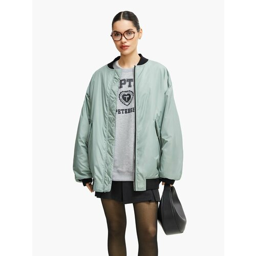 фото Бомбер toptop, размер s, голубой