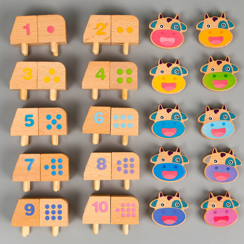 Развивающая игра Коровки Учимся считать 7 4 25 см 1708₽