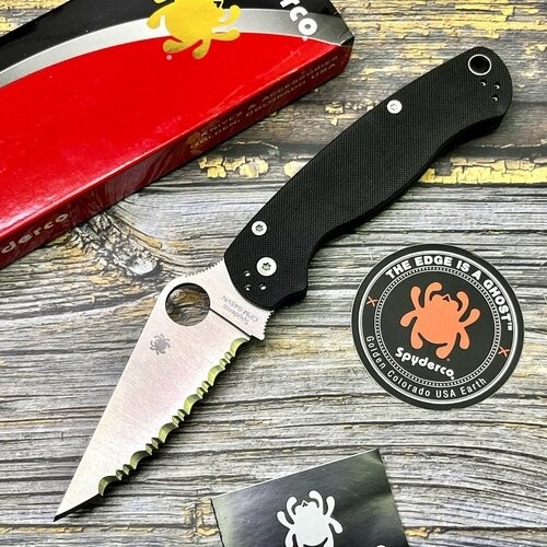 Нож складной Spyderco SC81GS2 Para-Military 2, Spyder Edge Blade нож складной spyderco para military 3 black blade