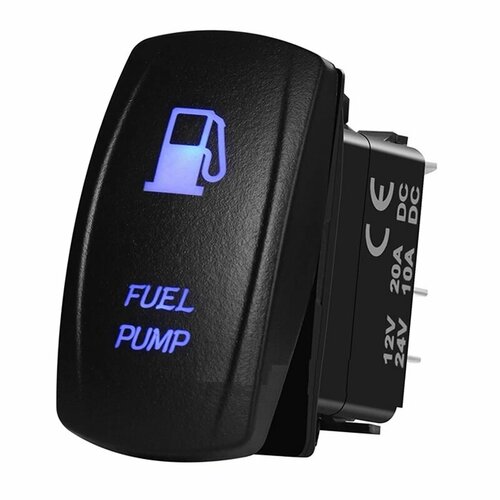 Кнопка подачи топлива из доп бака FUEL PUMP синяя