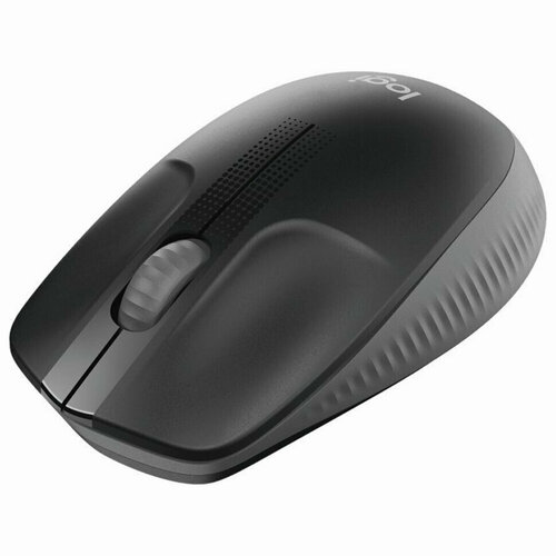 Мышь беспроводная LOGITECH M190, 2 кнопки+1 колесо-кнопка, оптическая, чёрно-серый 910-005905, 513509 мышь беспроводная logitech mouse m190 тёмно серый
