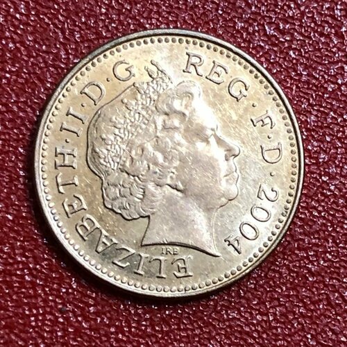 Монета Великобритания 1 Пенни 2004 год #2