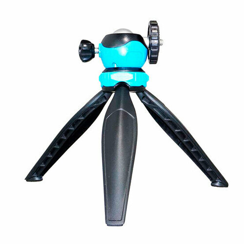 Мини-штатив с шаровой головой Fotokvant TM-08 Blue струбцина зажим с шаровой головой металлический fotokvant rcl s5 hb 02