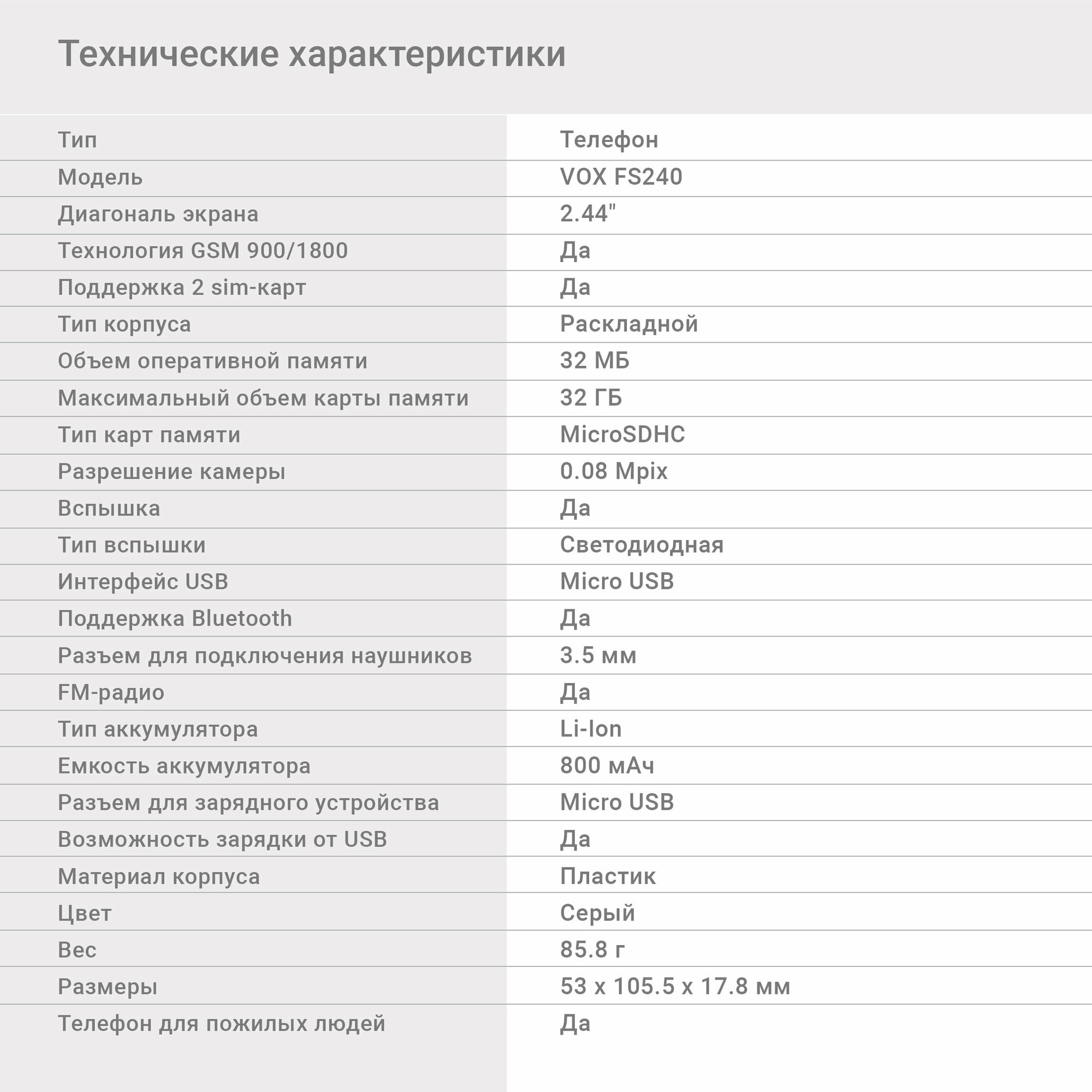 Сотовый телефон Digma VOX FS240, черный - фото №12