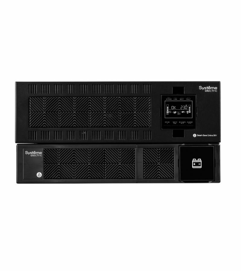 Источник бесперебойного питания Systeme Electriс Smart-Save Online SRV, 10000VA/9000W, On-Line, Extended-run, Rack 5U(Tower convertible), LCD, Out: Hardwire, SNMP Intelligent Slot, USB, RS-232 (SRVSE1 Systeme Electric - фото №17