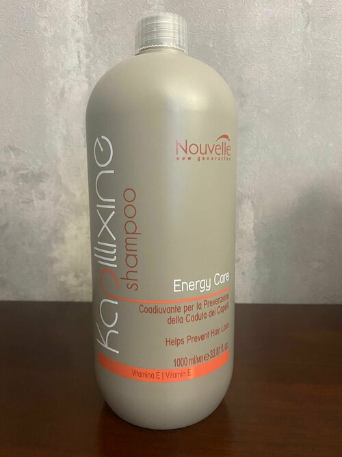 Nouvelle Kapillixine Energy Care 1000 ml. Шампунь-адъювант для предотвращения выпадения волос