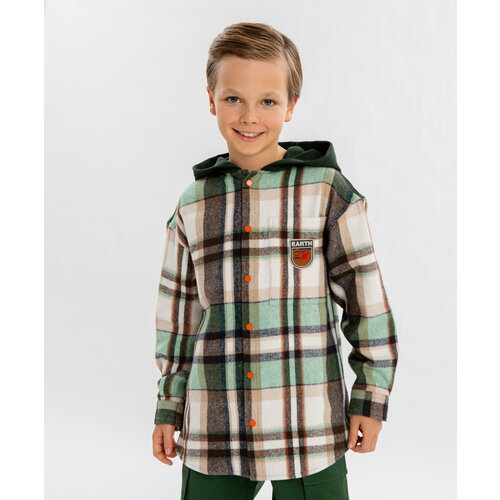 фото Рубашка button blue, размер 140, мультиколор