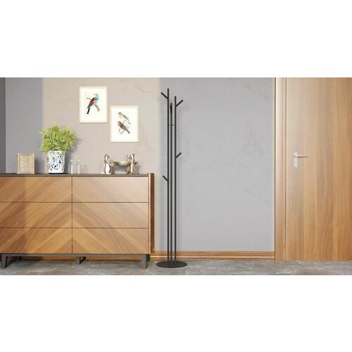 Вешалка напольная Askona Аскона Wood Вуд черный 7250₽